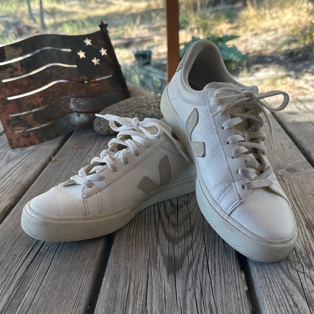 Veja Campo White Leather Sneakers